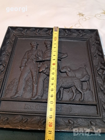 чугунено пано за стена на ловна тематика 28/4, снимка 8 - Пана - 51887450