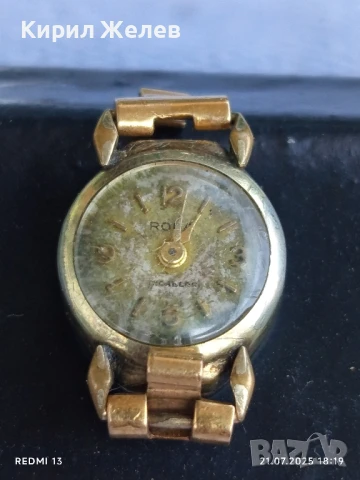 Стар механичен часовник дамски позлатен рядък за КОЛЕКЦИЯ 18379