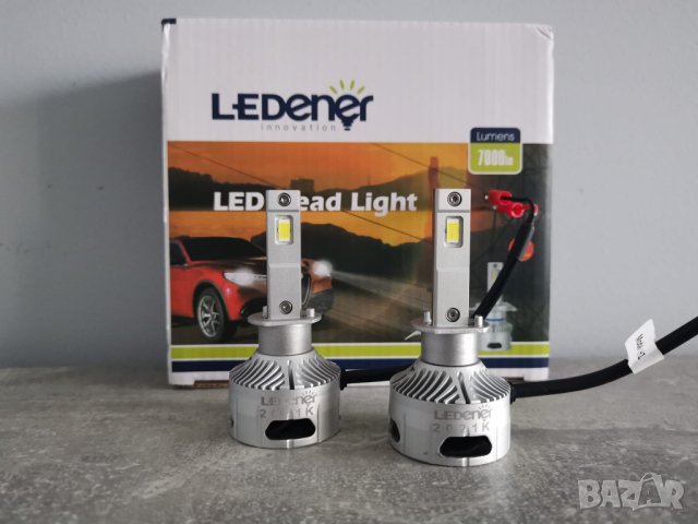 Ledener LED Canbus крушки Н1 Н4 H7 H11 НВ4 40W 7000LM 6000K, снимка 6 - Аксесоари и консумативи - 43760022