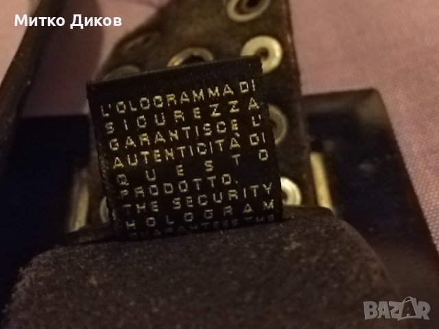 Just Cavalli оригинален колан естествена кожа  с холограм 110см на 40мм ширина, снимка 10 - Колани - 43855209