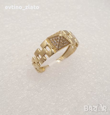 Дамски плътни златни пръстени, снимка 5 - Пръстени - 38540702