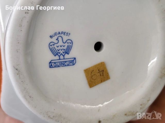 Унгарска порцеланова статуетка Budapest Aquincum , снимка 6 - Колекции - 52639761