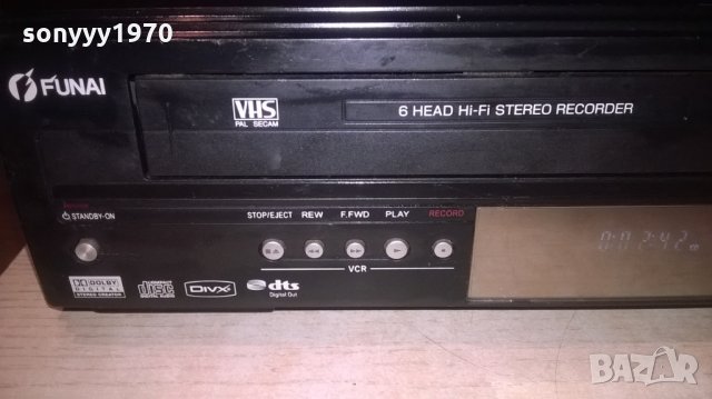 funai t3c-d8182db-dvd/hdd/video 6head hi-fi-внос швеицария, снимка 12 - Плейъри, домашно кино, прожектори - 27044955