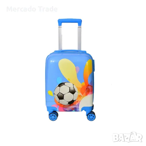 Детски куфар Mercado Trade, Поликарбон, Топка 2 , Различни размери