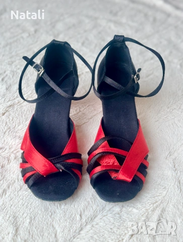 Обувки за латино танци 39 номер, снимка 5 - Дамски обувки на ток - 53254387