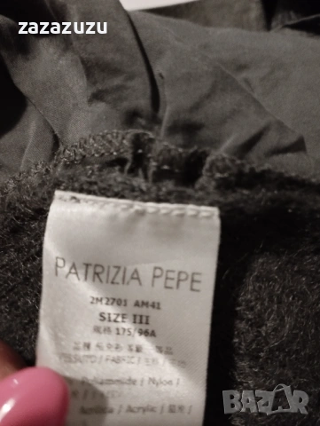 PATRIZIA PEPE мохер и сатенирана коприна дамска блуза, снимка 5 - Блузи с дълъг ръкав и пуловери - 53209258