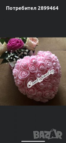  Голямо, средно и малко Мече от рози, снимка 5 - Подаръци за жени - 37819734