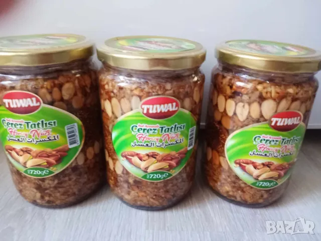 Турски десерт-ядки микс с мед и смокини 720 гр. - мощен имуностимулатор, снимка 1