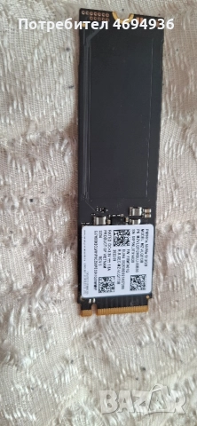 Ssd nvme 512GB samsung. на 22 часа ползван.
