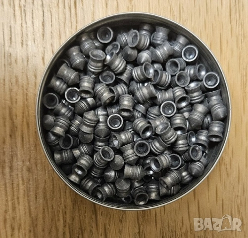 Чашки съчми за въздушна пневматична пушка 5,5 мм H & N Silver Point 200 броя, снимка 3 - Въздушно оръжие - 53216156