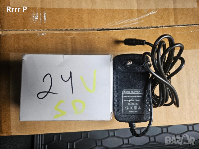 НОВО Импулсно захранване на 24V DC 750mA