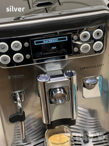 Кафемашина кафе автомат Saeco Exprelia evo с гаранция, снимка 6 - Кафемашини - 51863447