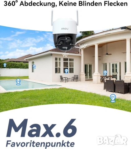 Imou 2K Соларна камера за видеонаблюдение AI разпознаване , снимка 7 - IP камери - 53542164