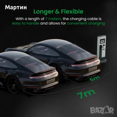 Кабел за зареждане Тип 2 към Тип 2 GONEO 5 / 7метра 11kW 16A , снимка 3 - Аксесоари и консумативи - 48742734