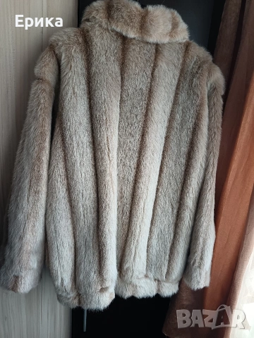 Палто с косъм , снимка 4 - Палта, манта - 53505159