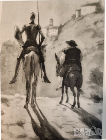 Дон Кихот / Сервантес, в 2 големи тома с илюстрации на Кукрынксы, на руски език, рядкост, запазени, снимка 10 - Художествена литература - 44049910