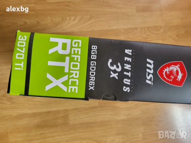MSI Geforce RTX 3070ti Ventus 3x, снимка 10 - Видеокарти - 53440210