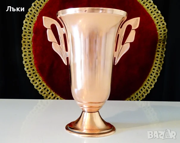 Медна чаша за вино 300 мл.,чиста червена мед , снимка 4 - Антикварни и старинни предмети - 51265910