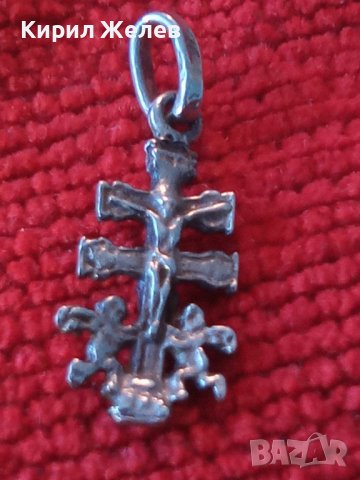 УНИКАЛНО РЯДКА МАЙСТОРСКА АРТ ИЗРАБОТКА ДВУСТРАННО СРЕБЪРНО РАЗПЯТИЕ СРЕБРО 925 КРЪСТ 19275, снимка 12 - Антикварни и старинни предмети - 40524072