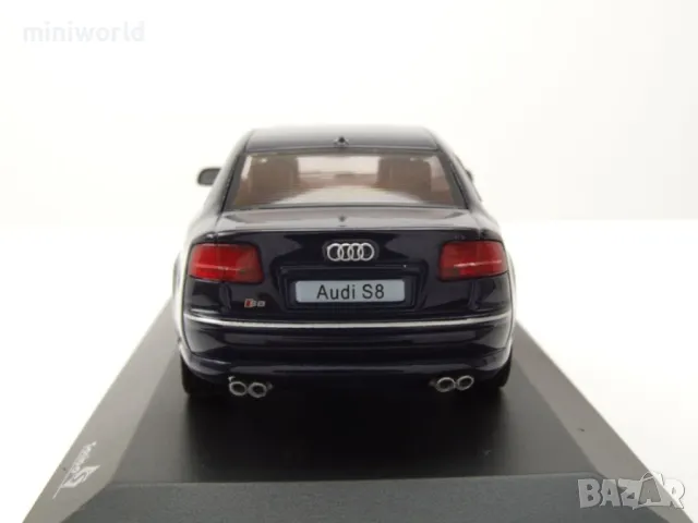 Audi S8 D3 2010 - мащаб 1:43 на SOLIDO моделът е нов в PVC дисплей-кейс, снимка 6 - Колекции - 42267996