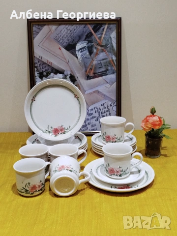 Английски комплект за закуска BILTONS COLOROLL ENGLAND 🍳 🍵🌹, снимка 2 - Сервизи - 53060143