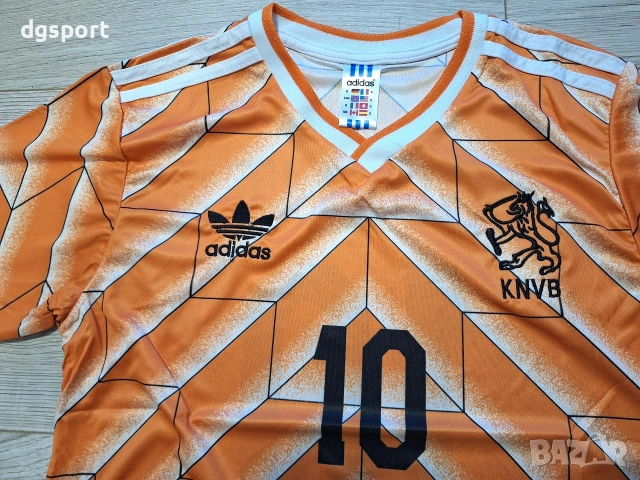 Футболна фланелка на Рууд Гулит и Марко ван Бастен Холандия ретро модел!!!, снимка 3 - Футбол - 47705604