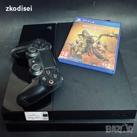 Конзола SONY - PS4 с 1бр. джойстик и 1бр. игра