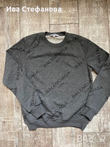 Balenciaga  Balenciaga нова спортна сива блуза Баленсиага , снимка 6 - Спортни дрехи, екипи - 43051733