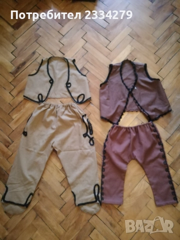 Стари децки фолклорни комплекти потури и елек от 70-80те години. , снимка 2 - Антикварни и старинни предмети - 52929325