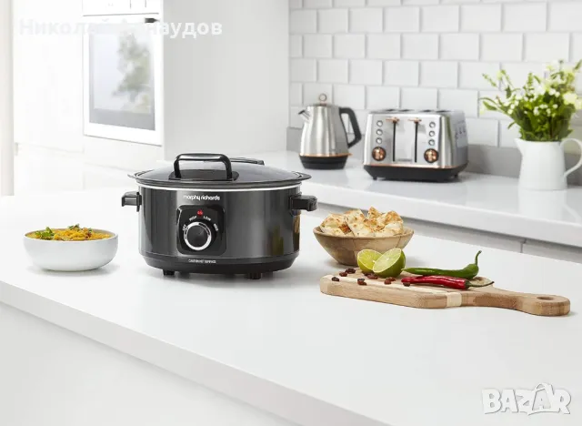 Уред за готвене Morphy Richards 6,5 л Sear & Stew Slow Cooker , снимка 2 - Други - 48042024