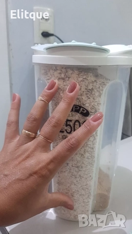 Многофункционален контейнер с 4 отделения за зърнени храни и подправки, снимка 12 - Други - 52919176