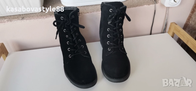 Боти Skor 39н.Естествен велур и кожа , снимка 3 - Дамски боти - 52127043