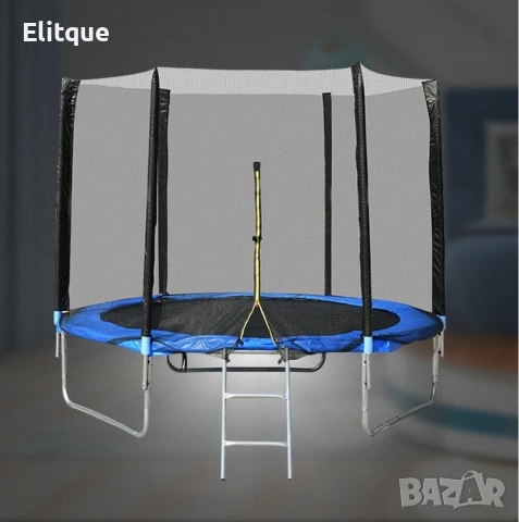 Ултра здрав портативен батут 244 см (8ft) с външна мрежа + стълбичка, снимка 6 - Други стоки за дома - 53530400