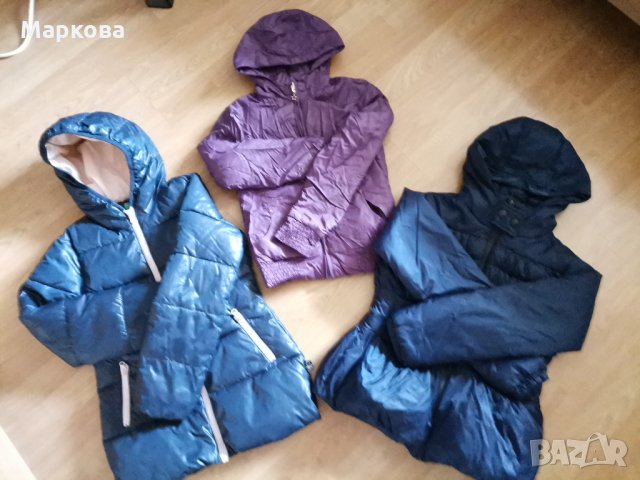 Три якета за момиче 140 см. , снимка 1 - Детски якета и елеци - 32243779
