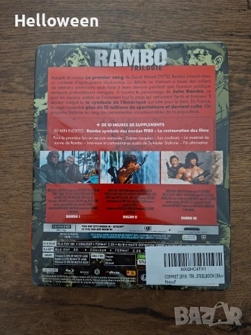 TRILOGIE RAMBO - COMBO UHD 4K + BD - STEELBOOK [Blu-ray] , снимка 2 - Blu-Ray филми - 53230842