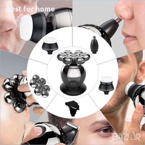 7D Електрическа самобръсначка за мъже 5-в-1 , снимка 2 - Електрически самобръсначки - 51455390