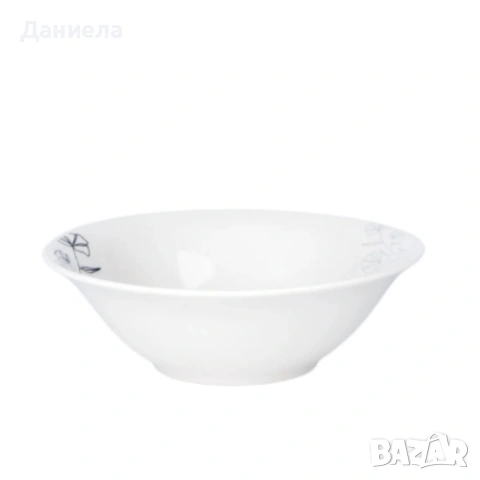 Комплект чинии 24 части с елегантен черен флорален мотив – Изтънченост за всяка трапеза, снимка 5 - Сервизи - 53266154