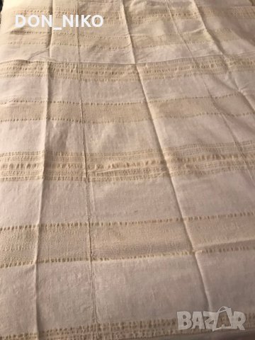 Кенарен Чаршаф с Ръчно изплетена дантела, снимка 6 - Спално бельо - 35121006