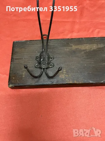 Старинна закачалка , снимка 3 - Антикварни и старинни предмети - 47356535