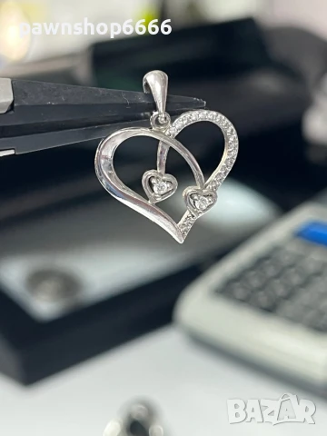 Сребърна висулка 925, снимка 3 - Колиета, медальони, синджири - 51250278