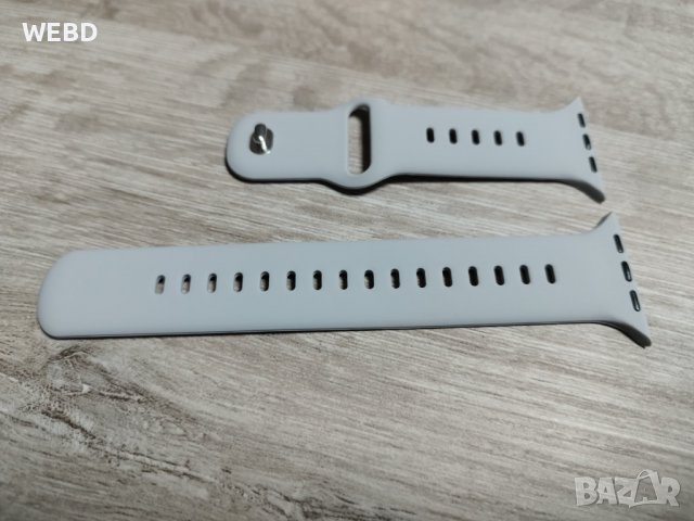 Силиконова каишка за Apple Watch Rock ash  ML 42/44/45mm