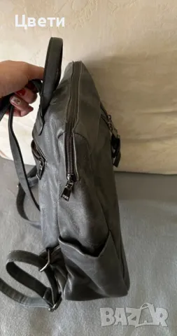 Кожена дамска раница, снимка 5 - Раници - 48510523