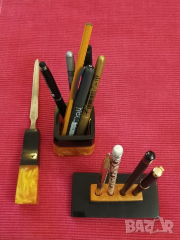 Комплект за бюро от каталин, СССР. , снимка 3 - Антикварни и старинни предмети - 43968996