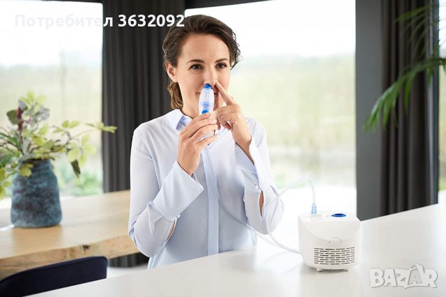 Аерозолен компресорен инхалатор Omron X102 Total Небулайзер с назален душ, снимка 8 - Медицинска апаратура - 39554007