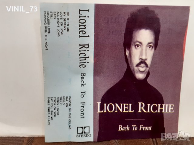 Lionel Richie ‎– Back To Front, снимка 3 - Аудио касети - 32368028