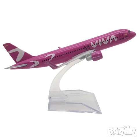 Еърбъс 320 самолет модел маке Airbus A320 Viva метален Low Cost евтини полети, снимка 3 - Колекции - 49442160