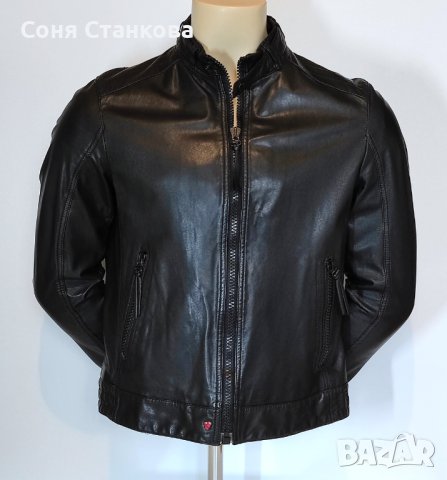 Мъжко кожено яке от естествена кожа - BOSS , Strellson, снимка 2 - Якета - 43182833