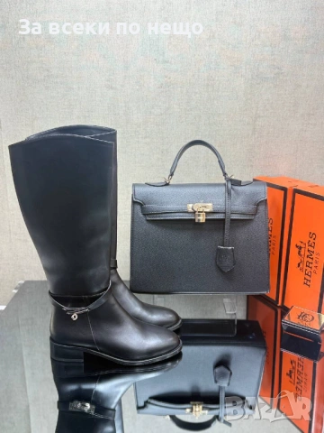 Hermes Дамска Черна Чанта Хермес Код SK450, снимка 4 - Чанти - 53027768