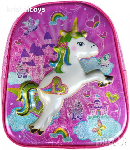 3D Ученическа раница Еднорог, снимка 1