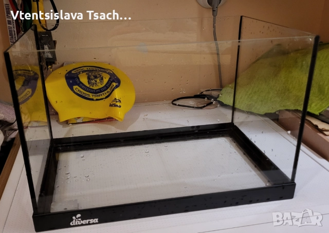 Аквариум за рибки с аератор, лампа, термометър, снимка 3 - Аквариуми - 52556022